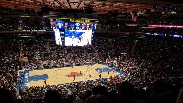Match NBA au Madison Square Garden à New York