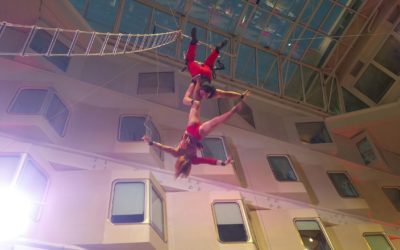 Aerial cradle end aerial rope